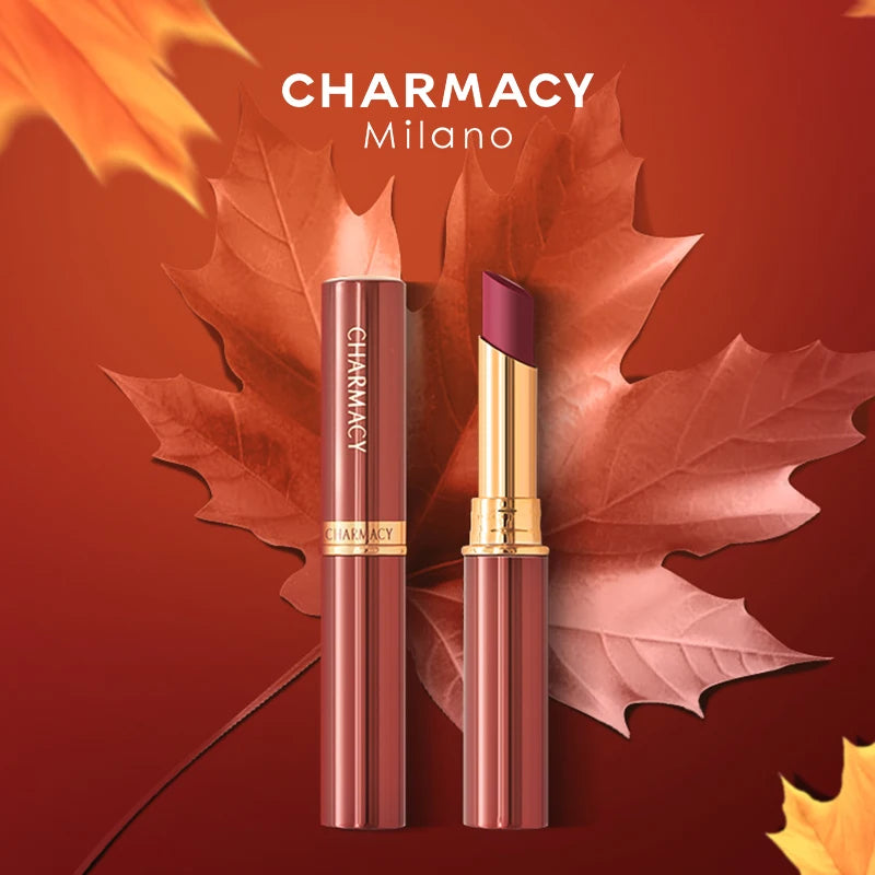 CHARMACY New Colors Waterproof Velvet Lipstick Easy To Wear Water-resistant Lip Stick Long-Lasting Matte Lip Makeup Cosmetic