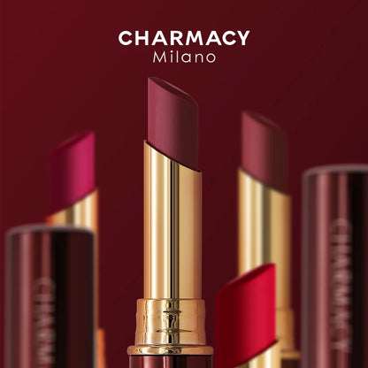 CHARMACY New Colors Waterproof Velvet Lipstick Easy To Wear Water-resistant Lip Stick Long-Lasting Matte Lip Makeup Cosmetic