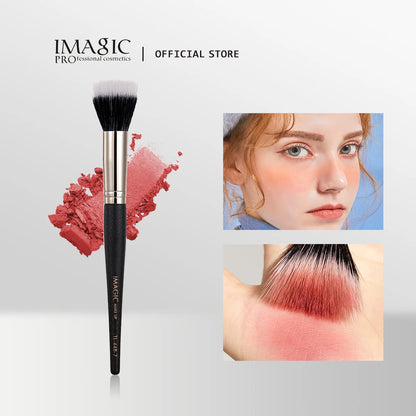 IMAGIC Single Blush Brush Loose Powder Contouring Highlighter Brush Soft Fiber Hair Make Up Tool Professional Beauty Brushes