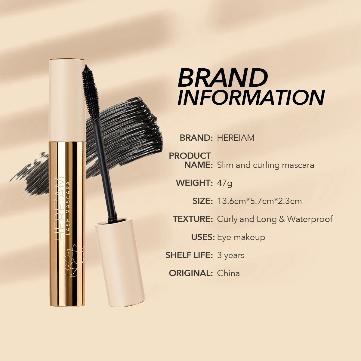 IMAGIC Mascara 4D Black Silk Fiber Long-lasting Waterproof Volume Lengthening Eyelashes Natural Curling Makeup Korean Cosmetics