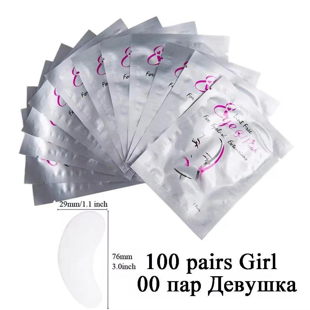 50 Pieces Of Hydrogel Eyelash Patch Grafting Eyelashes Isolating Pad Moisturizing Eye Mask