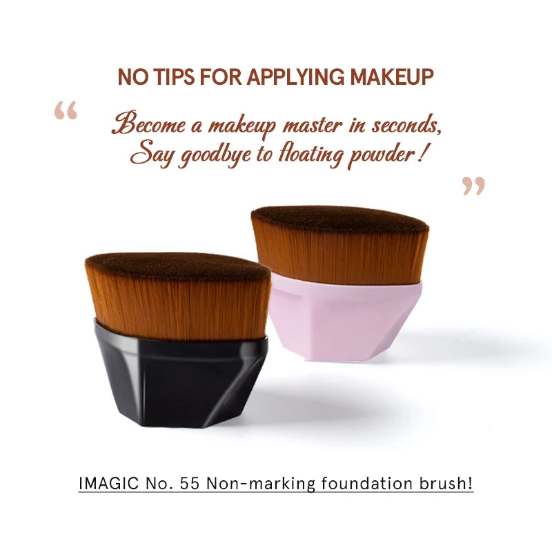 IMAGIC Foundation Brush Portable Soft Liquid Concealer Makeup Tools No. 55 Make up Brushes Base Professional Beauty Cosmetics