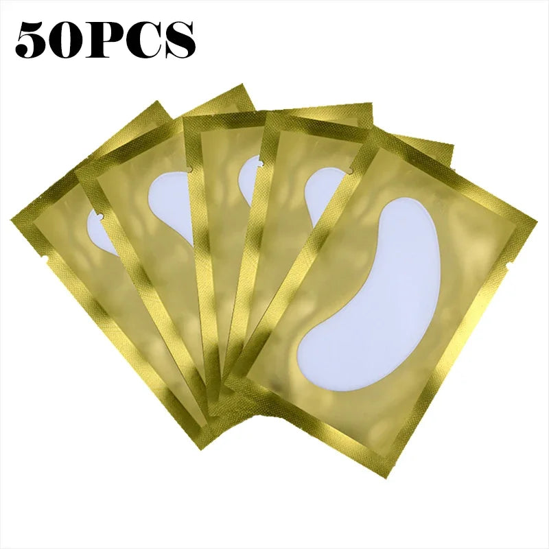 50 Pieces Of Hydrogel Eyelash Patch Grafting Eyelashes Isolating Pad Moisturizing Eye Mask