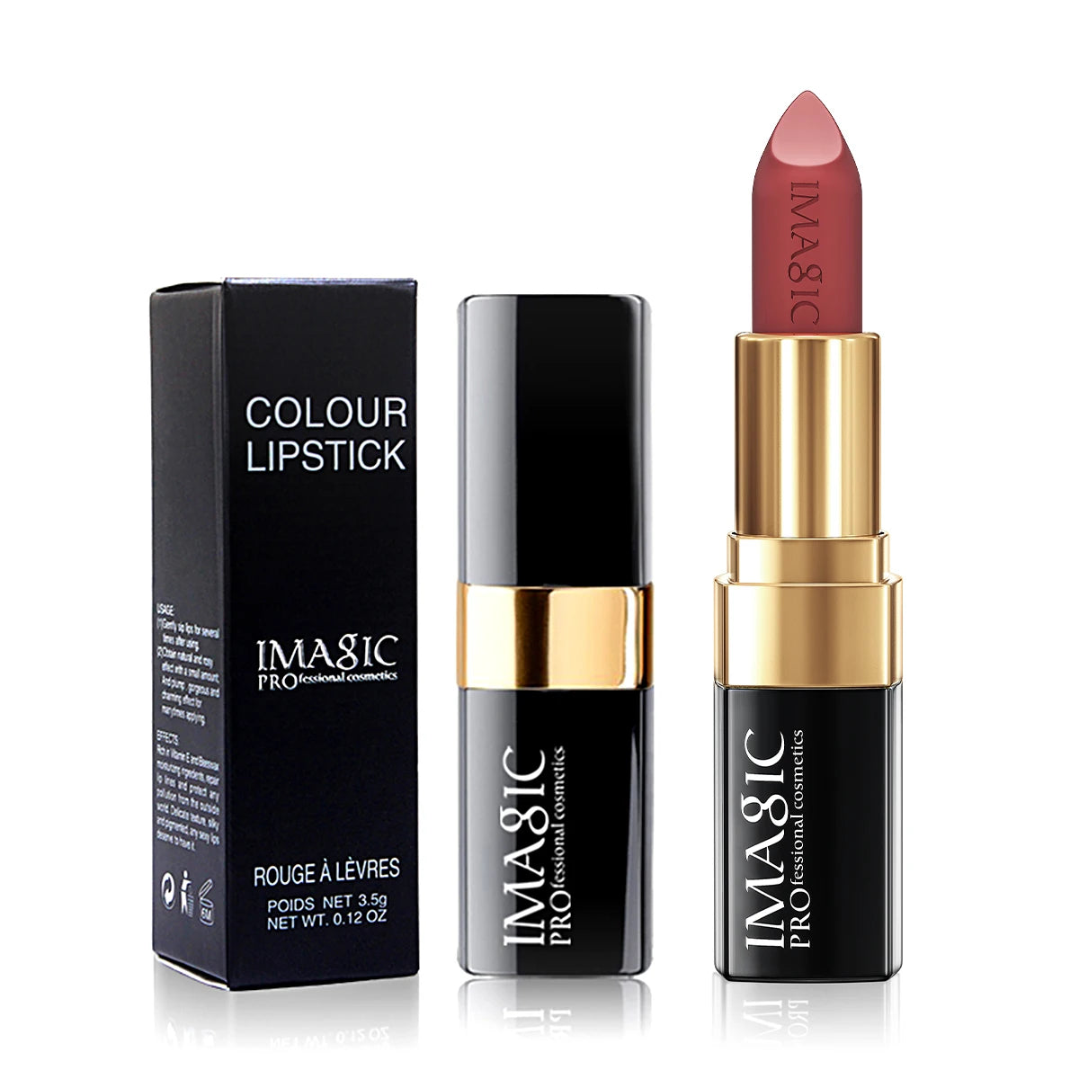 IMAGIC 12-Color Lipstick Matte Waterproof Velvet Pigment Nude Rouge Waterproof Long Lasting Lip Profissional Cosmetics Beauty