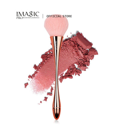 IMAGIC Makeup Single Blush Brush Rose Gold Highlighter Loose Powder Large Soft Fluffy Professional Synthetic Makeup Beauty Tool