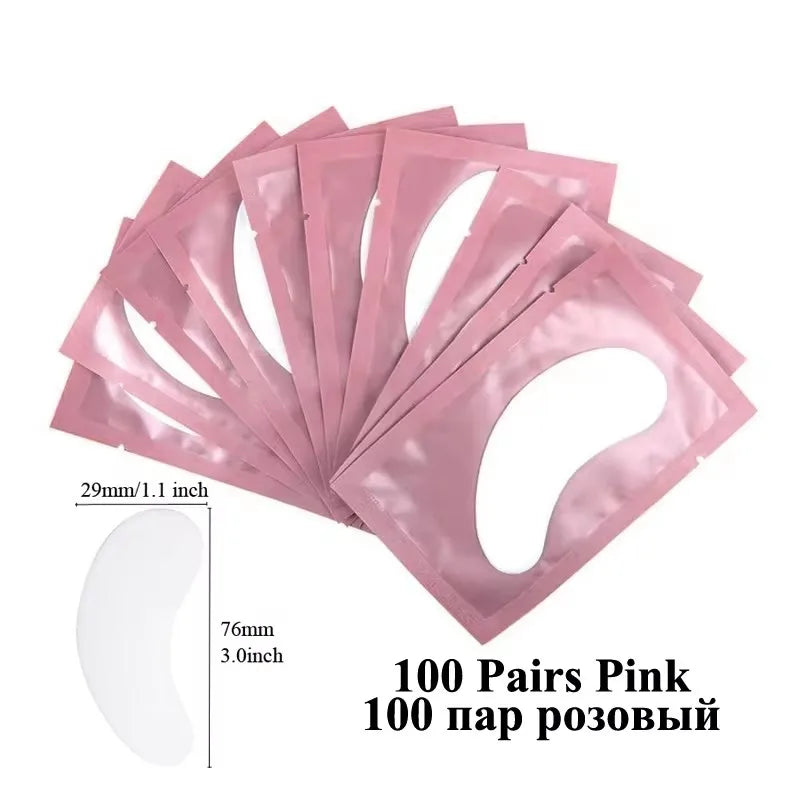 50 Pieces Of Hydrogel Eyelash Patch Grafting Eyelashes Isolating Pad Moisturizing Eye Mask