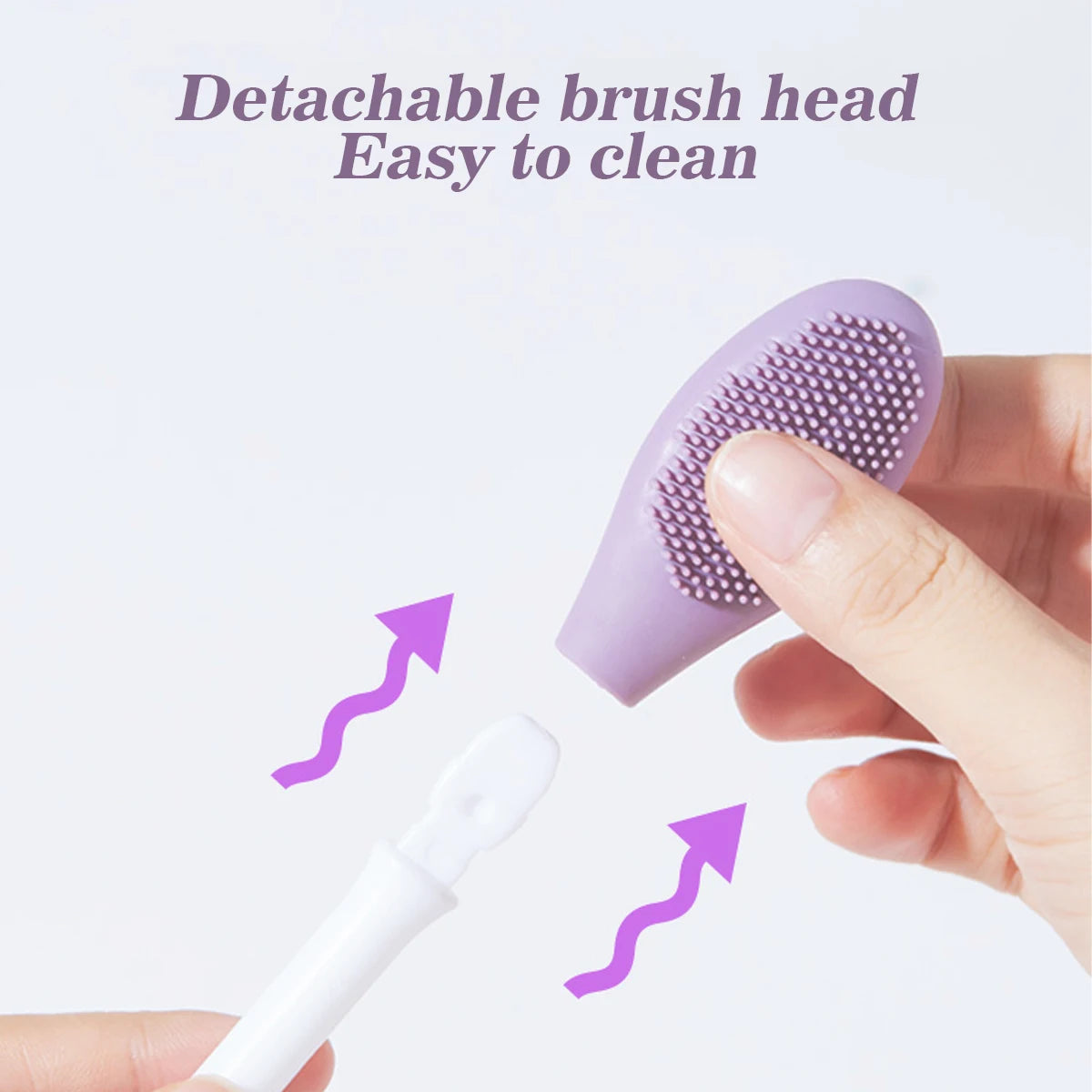 IMAGIC Silicone Facial Cleansing & Mask Brush 2 In1 Facial Skin Care Scrub Exfoliator Scrub Pore Blackhead Deep Cleaning Tools