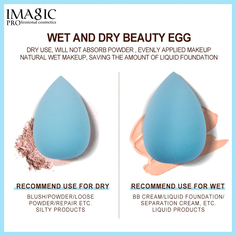 IMAGIC Makeup Sponge Professional Cosmetic Puff For Foundation Concealer Cream Beauty Make Up Soft Water Eyeshadows