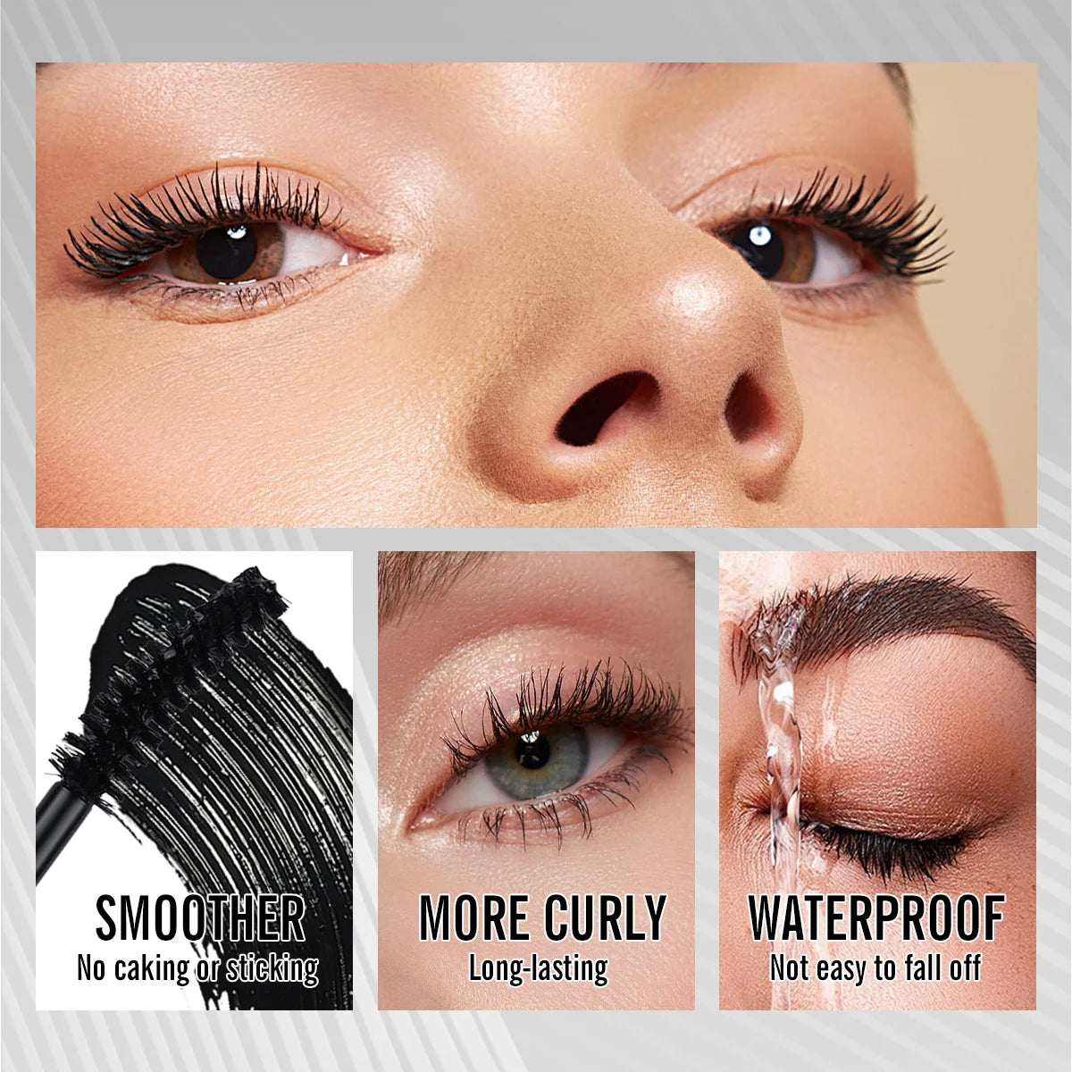 IMAGIC Mascara Long Lasting 36H Volume Curling Eye Makeup Smudge-proof Mascara Waterproof