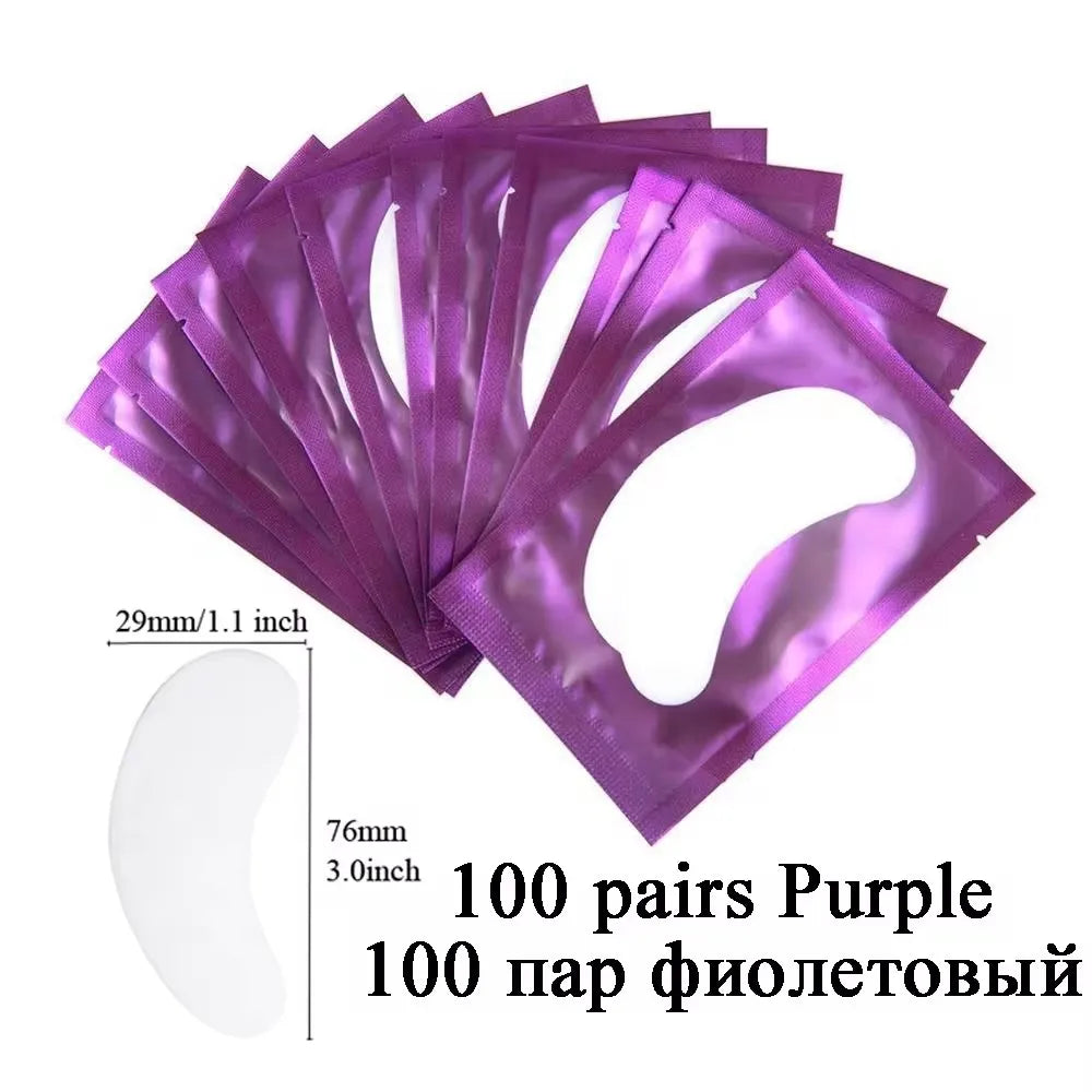 50 Pieces Of Hydrogel Eyelash Patch Grafting Eyelashes Isolating Pad Moisturizing Eye Mask