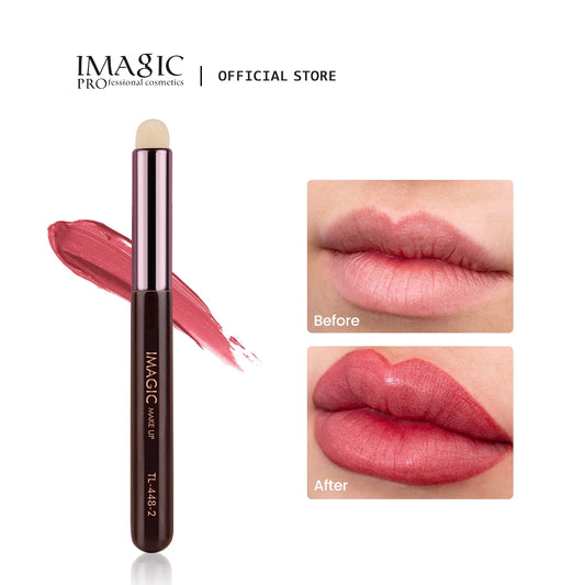 IMAGIC Lip Smudge Brush Soft Fluffy Concealer Brush Portable Applicator Lipstick Lip Brush Women Makeup Cosmetic Tools