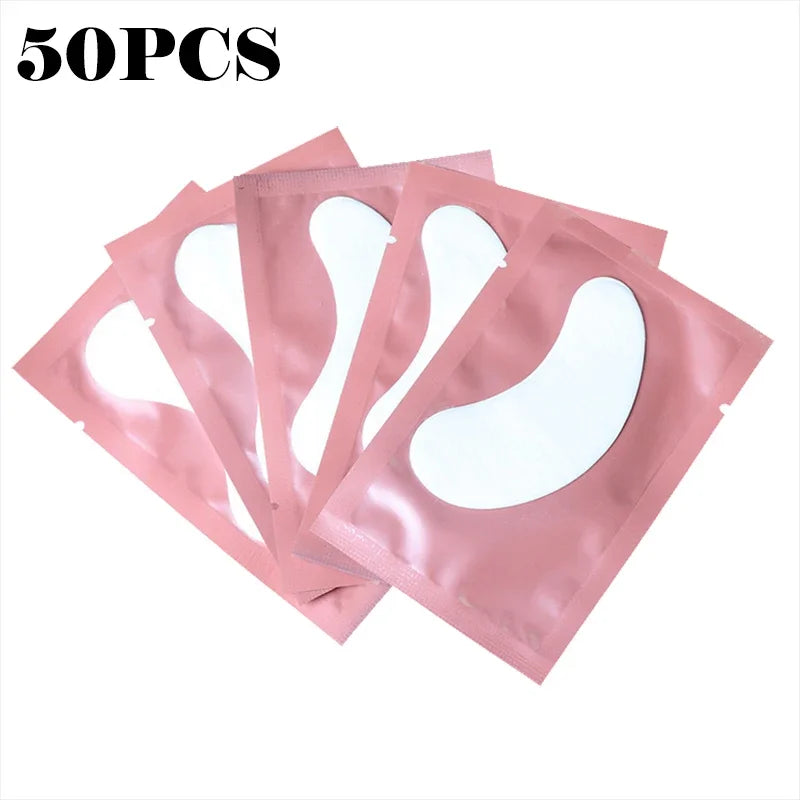 50 Pieces Of Hydrogel Eyelash Patch Grafting Eyelashes Isolating Pad Moisturizing Eye Mask