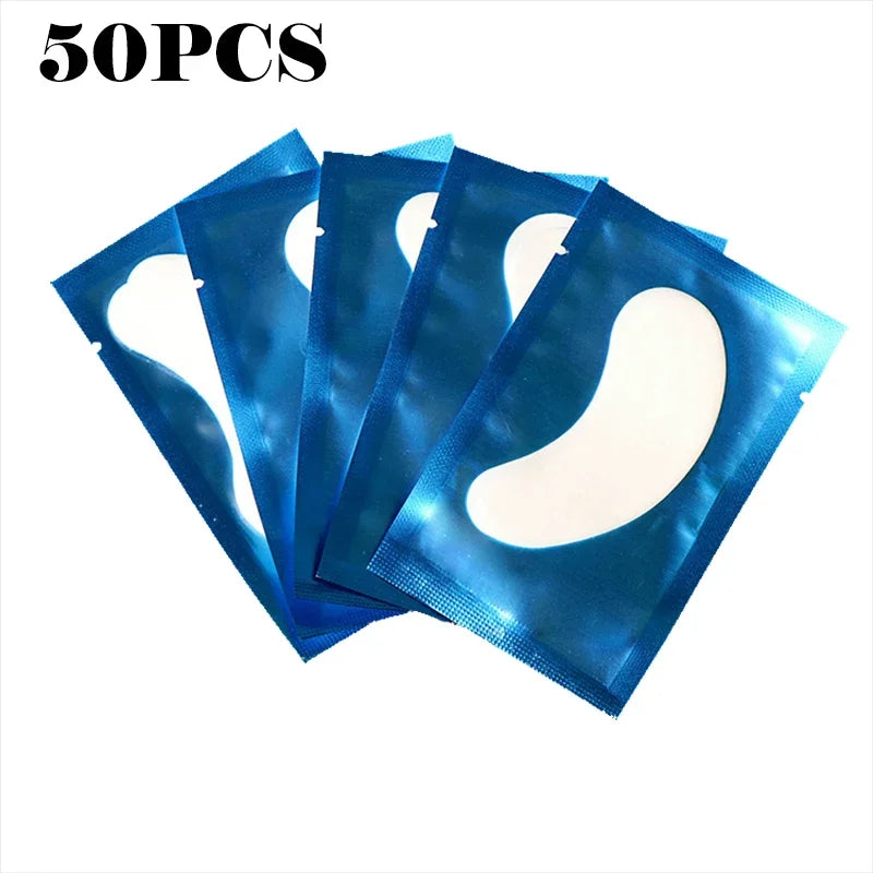 50 Pieces Of Hydrogel Eyelash Patch Grafting Eyelashes Isolating Pad Moisturizing Eye Mask