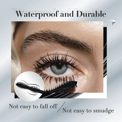 IMAGIC Black Mascara 4D Silk Fiber Waterproof Long Lasting Extension Volume Thick Effet Lengthens Eyelashes Eye Makeup Cosmetics