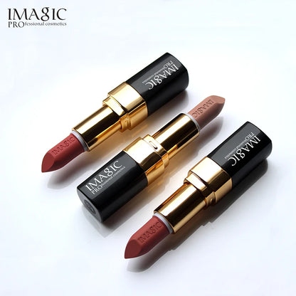 IMAGIC Lipstick Moisturizer Lips Smooth Lip Stick Long Lasting Charming Lip Lipstick Cosmetic Beauty Makeup 12 Colors