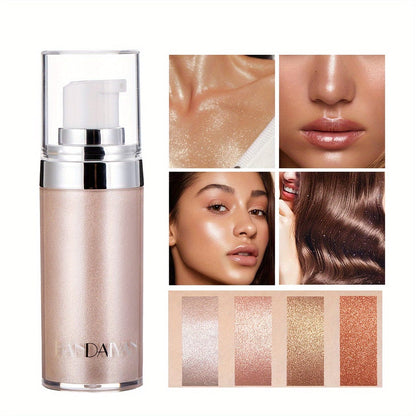 VAIRS® 01 HANDAIYAN 4 Shades Body Face Highlighter Cream Waterproof Shimmer Makeup Brighten Cosmetics Full Body Brightening And Highlighter Liquid Lotion