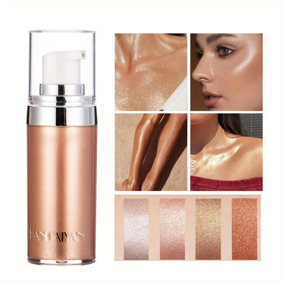 VAIRS® 02 HANDAIYAN 4 Shades Body Face Highlighter Cream Waterproof Shimmer Makeup Brighten Cosmetics Full Body Brightening And Highlighter Liquid Lotion