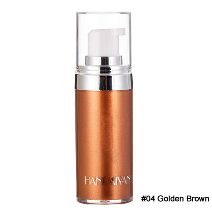 VAIRS® 04# HANDAIYAN 4 Colors Shimmer Liquid Highlighter, Body Face Foundation Cream, Waterproof Brightening Makeup Cosmetic