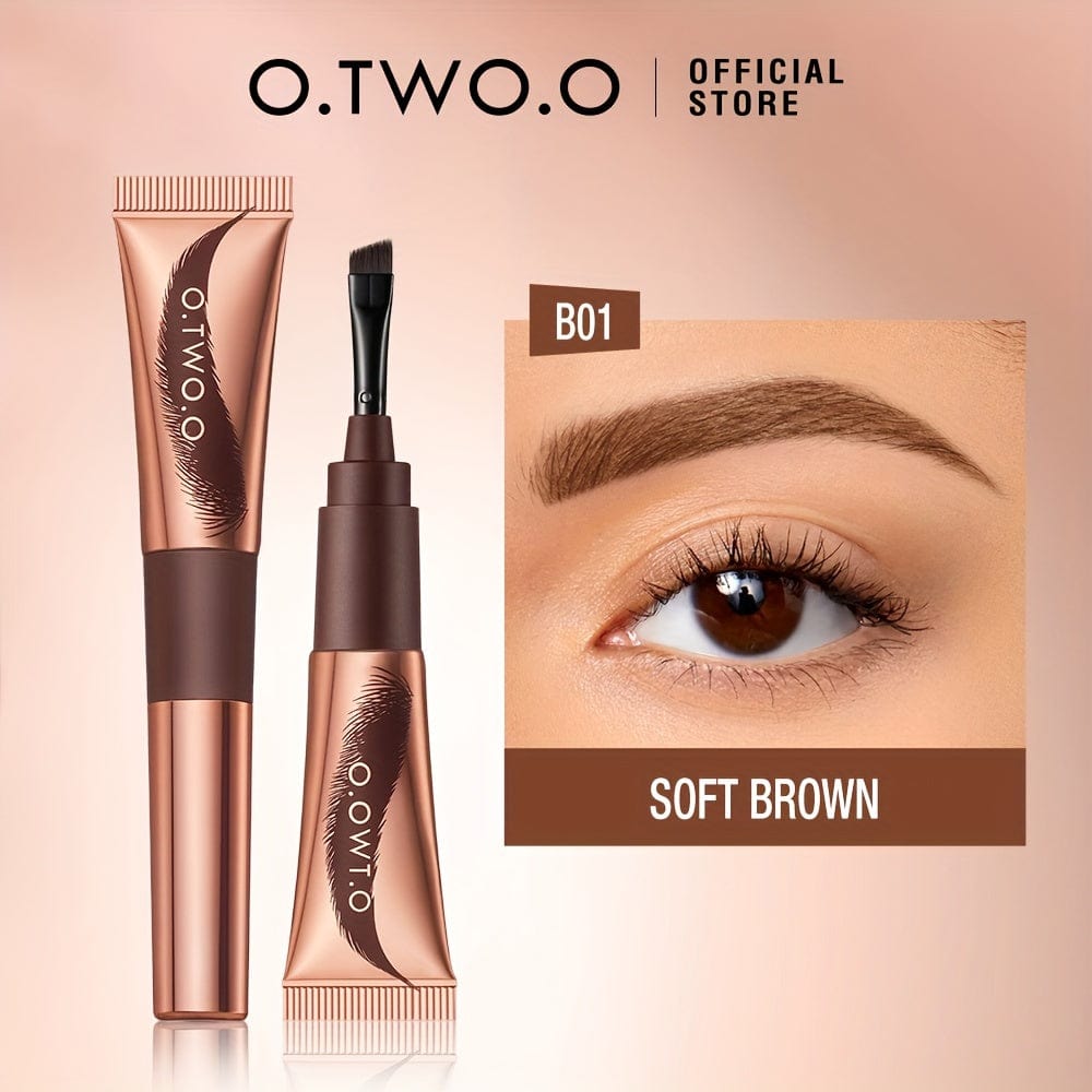 VAIRS® #B01 Coffee Brown O.TWO.O Tattoo Brow Gel, Peel-off Semi-permanent, Even Dyeing, Long Lasting Eyebrow Makeup Up To 5 Days