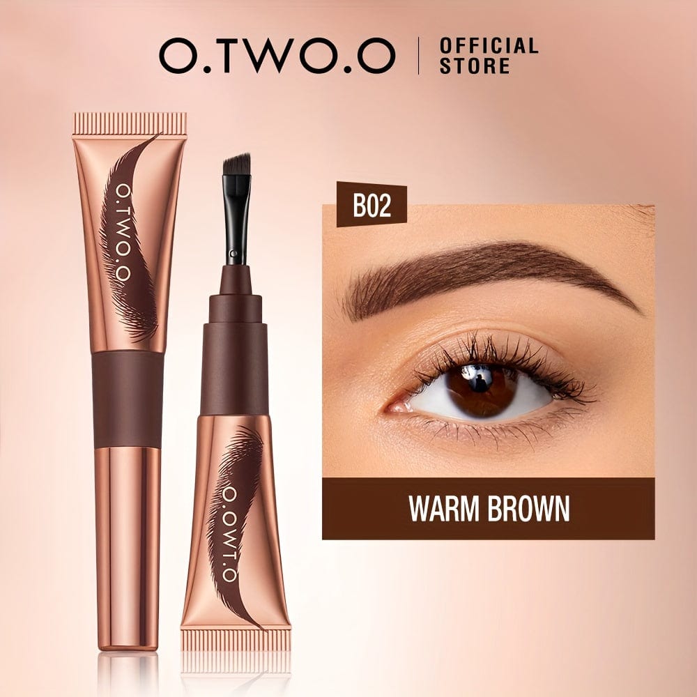 VAIRS® #B02 Tan O.TWO.O Tattoo Brow Gel, Peel-off Semi-permanent, Even Dyeing, Long Lasting Eyebrow Makeup Up To 5 Days