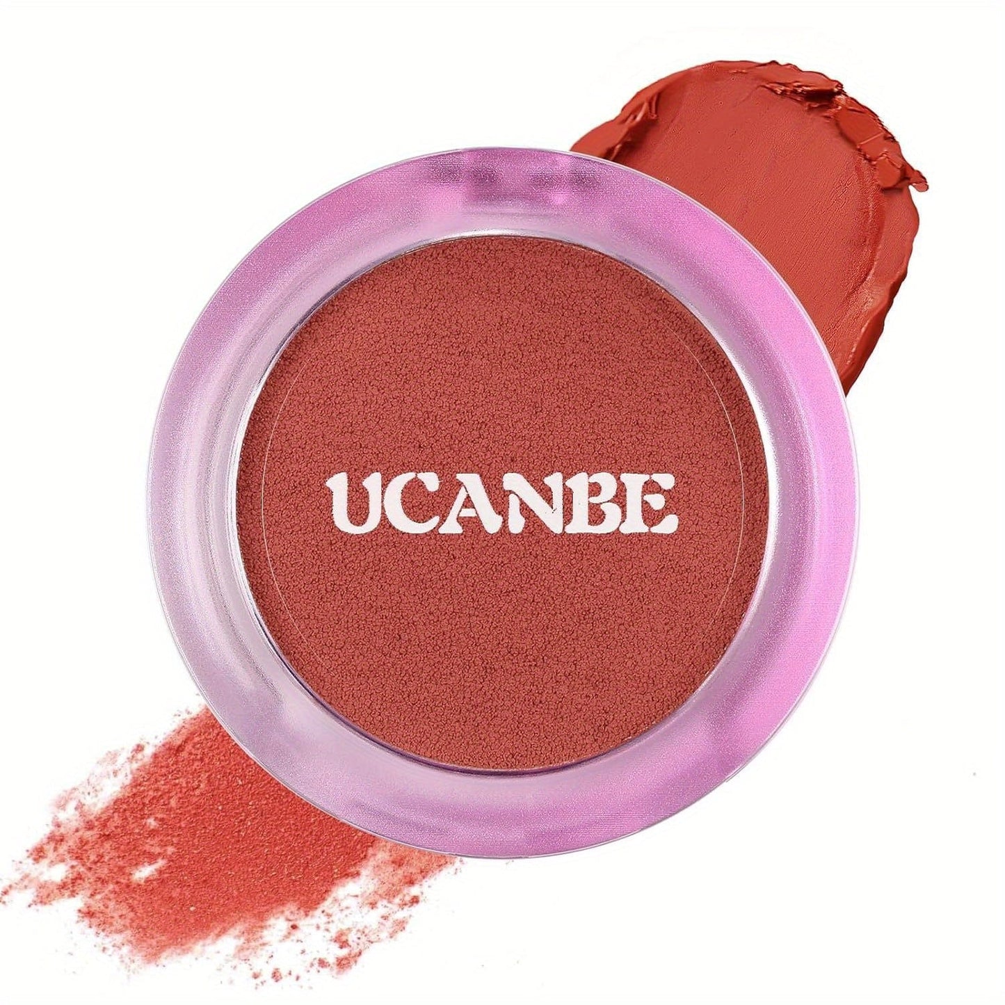 VAIRS® Beauty 01 Carrot UCANBE Matte Cream-To-Powder Blush Makeup Palette, Highly Pigmented Lightweight Blush for Cheek and Eye, Blendable Flawless Velvety Coverage Face Blushes Make up