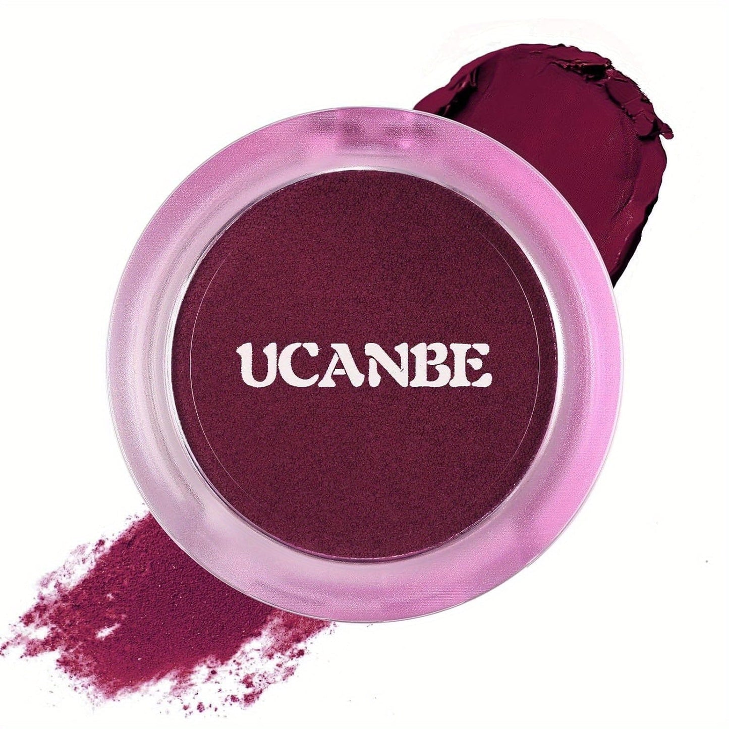 VAIRS® Beauty 04 Raspberry UCANBE Matte Cream-To-Powder Blush Makeup Palette, Highly Pigmented Lightweight Blush for Cheek and Eye, Blendable Flawless Velvety Coverage Face Blushes Make up