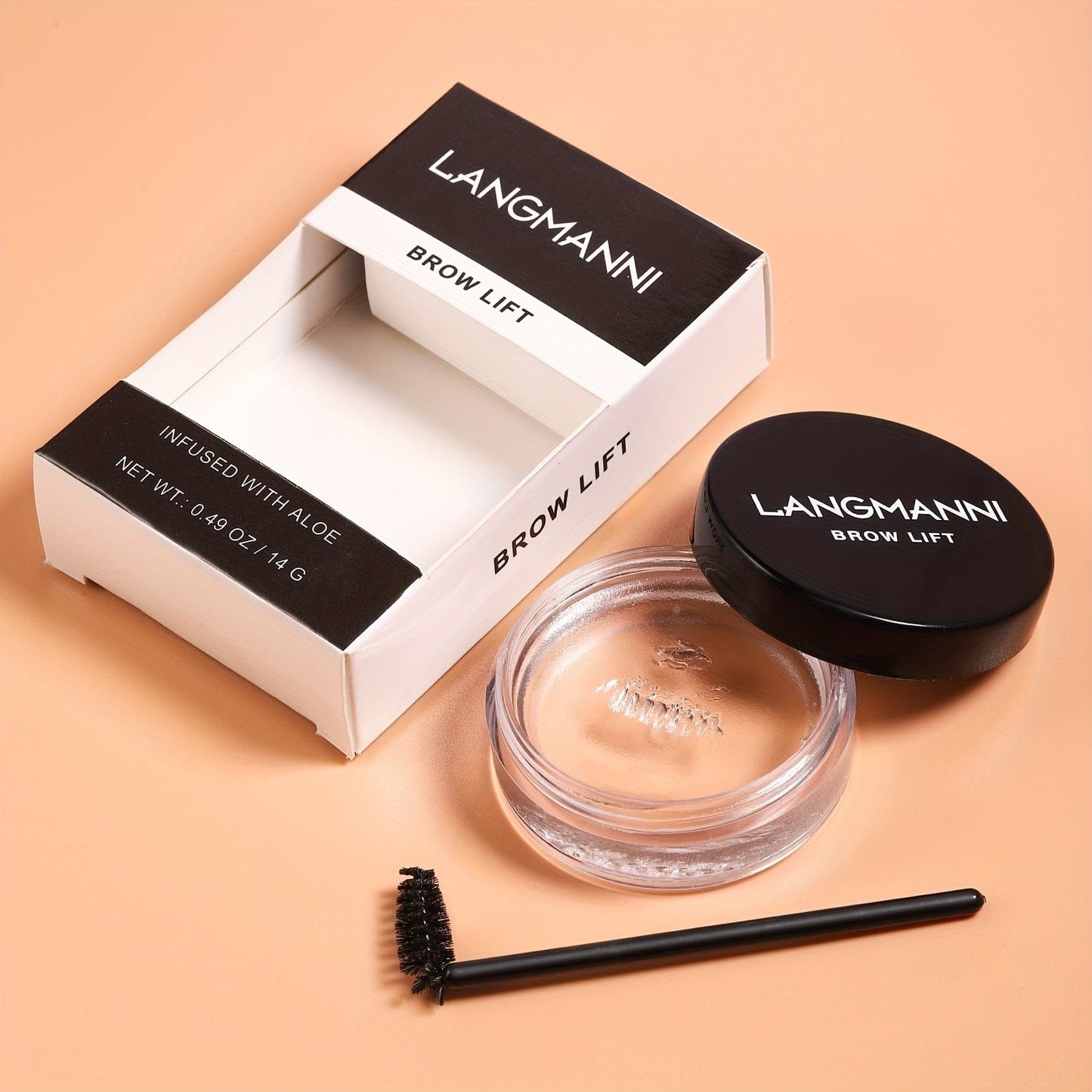 VAIRS® Beauty Brow Gel LANGMANNI Long-Lasting Stereoscopic Brow Gel for Neutral Eyebrow Sculpting and Waterproof Eyebrow Soap