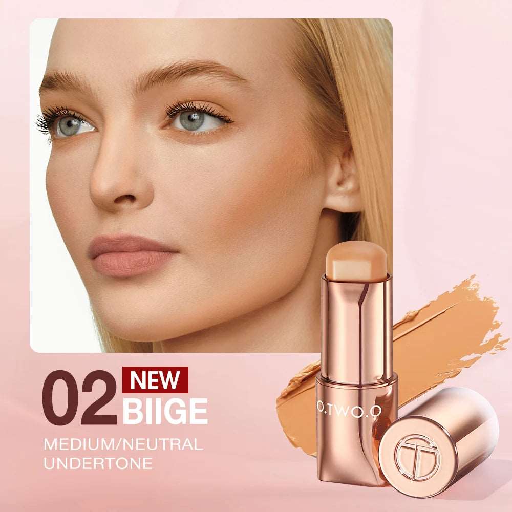 VAIRS beauty & care 02 Beige / CHINA O.TWO.O Contour Stick Cream Long-wear Lightweight Brighten Stick Easy to Sculpt Face Concealer Bronzer Contouring Makeup Pen