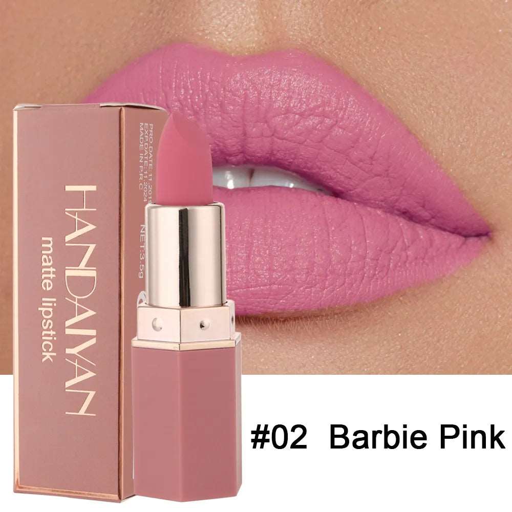 VAIRS beauty & care 02 HANDAIYAN 6 Colors Matte Lipstick 24 Hours Waterproof