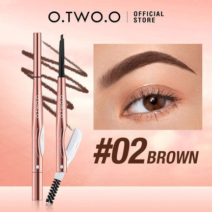 VAIRS beauty & care 02brown / Russian Federation O.TWO.O Ultra Fine Triangle Eyebrow Pencil Precise Brow Definer Long Lasting Waterproof Blonde Brown Eye Brow Makeup 6 Colors