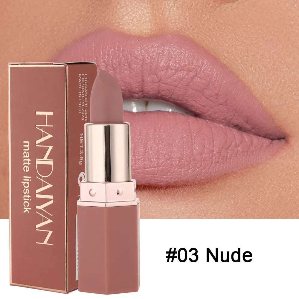 VAIRS beauty & care 03 HANDAIYAN 6 Colors Matte Lipstick 24 Hours Waterproof