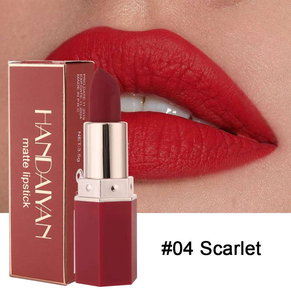 VAIRS beauty & care 04 HANDAIYAN 6 Colors Matte Lipstick 24 Hours Waterproof