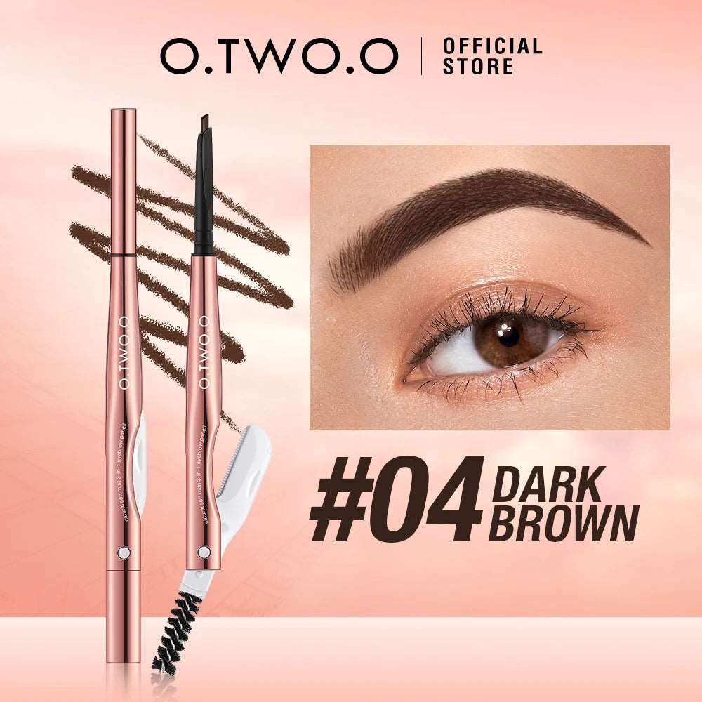 VAIRS beauty & care 04dark brown / CHINA O.TWO.O Ultra Fine Triangle Eyebrow Pencil Precise Brow Definer Long Lasting Waterproof Blonde Brown Eye Brow Makeup 6 Colors