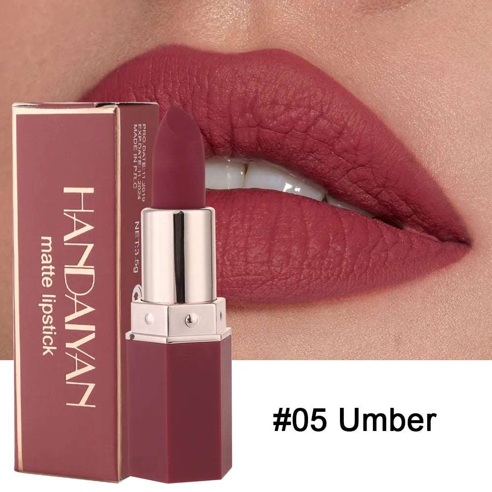 VAIRS beauty & care 05 HANDAIYAN 6 Colors Matte Lipstick 24 Hours Waterproof