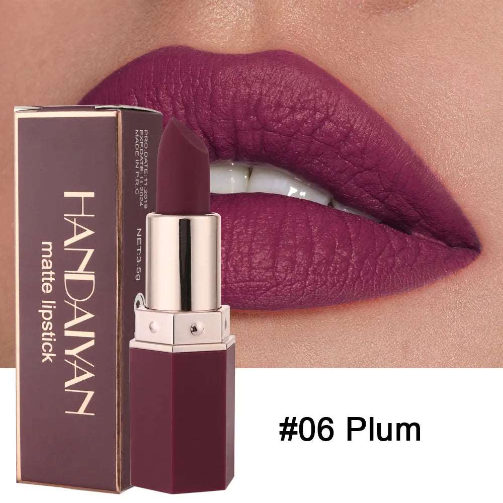 VAIRS beauty & care 06 HANDAIYAN 6 Colors Matte Lipstick 24 Hours Waterproof