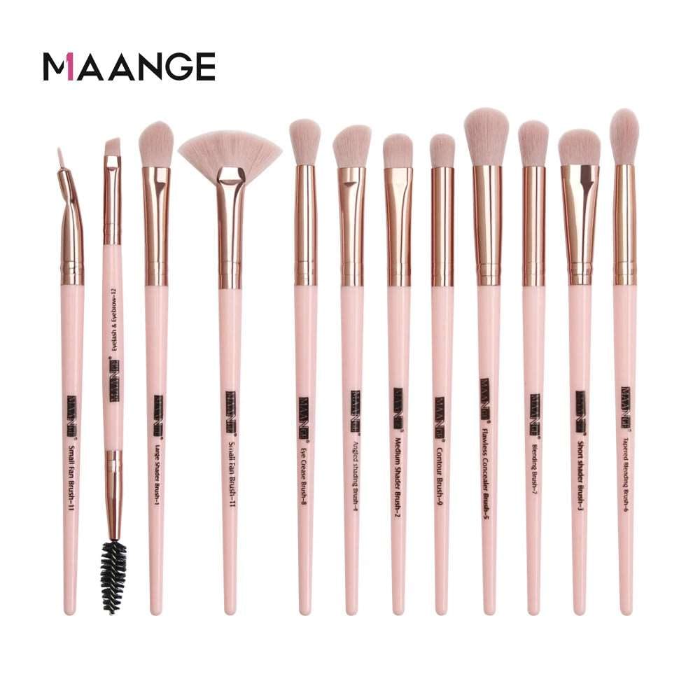 VAIRS beauty & care 12pcs-FJ MAANGE 5/12Pcs Makeup Brushes Set Cosmetic Powder Eye Shadow Foundation Blush Blending Beauty Tool Make Up Brush Maquiagem