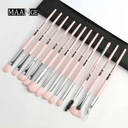 VAIRS beauty & care 12pcs Pink MAANGE 5/12Pcs Makeup Brushes Set Cosmetic Powder Eye Shadow Foundation Blush Blending Beauty Tool Make Up Brush Maquiagem