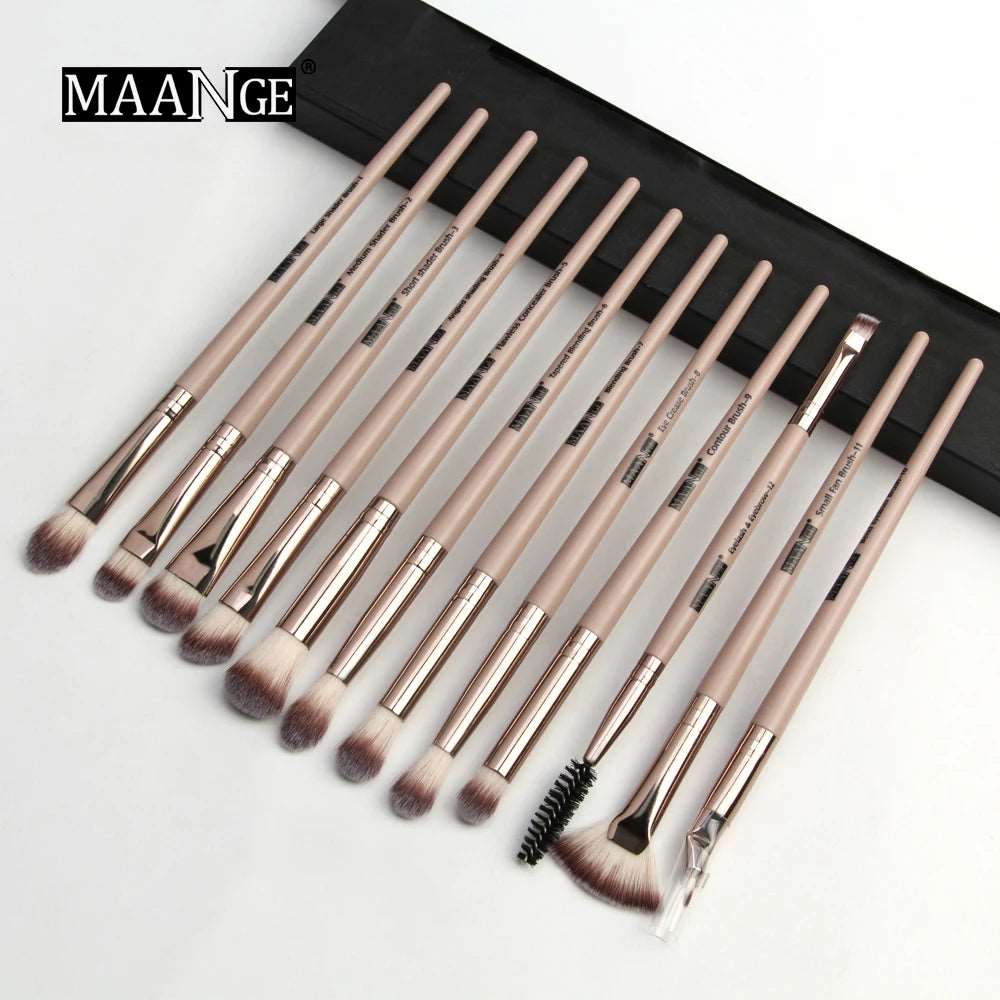 VAIRS beauty & care 12pcs Skin MAANGE 5/12Pcs Makeup Brushes Set Cosmetic Powder Eye Shadow Foundation Blush Blending Beauty Tool Make Up Brush Maquiagem