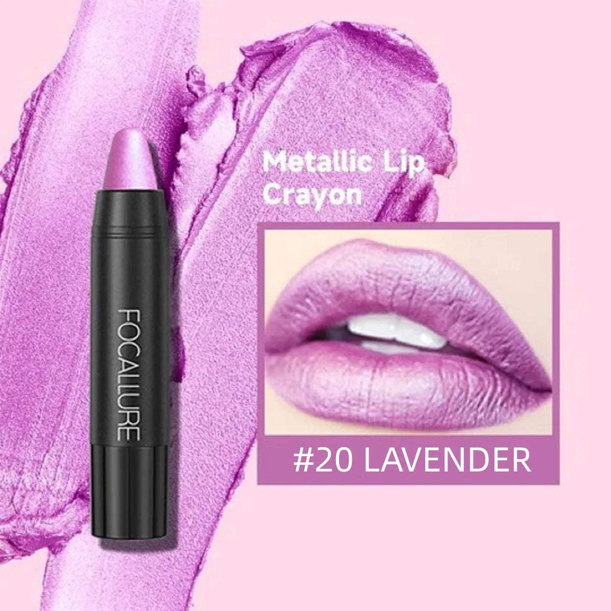 VAIRS beauty & care 20 LAVENDER FOCALLURE 31 Colors Matte Lipstick Long Lasting Waterproof Sexy Lipbalm Non-Stick Lip Tint Lip Pencil Makeup Cosmetics for Women