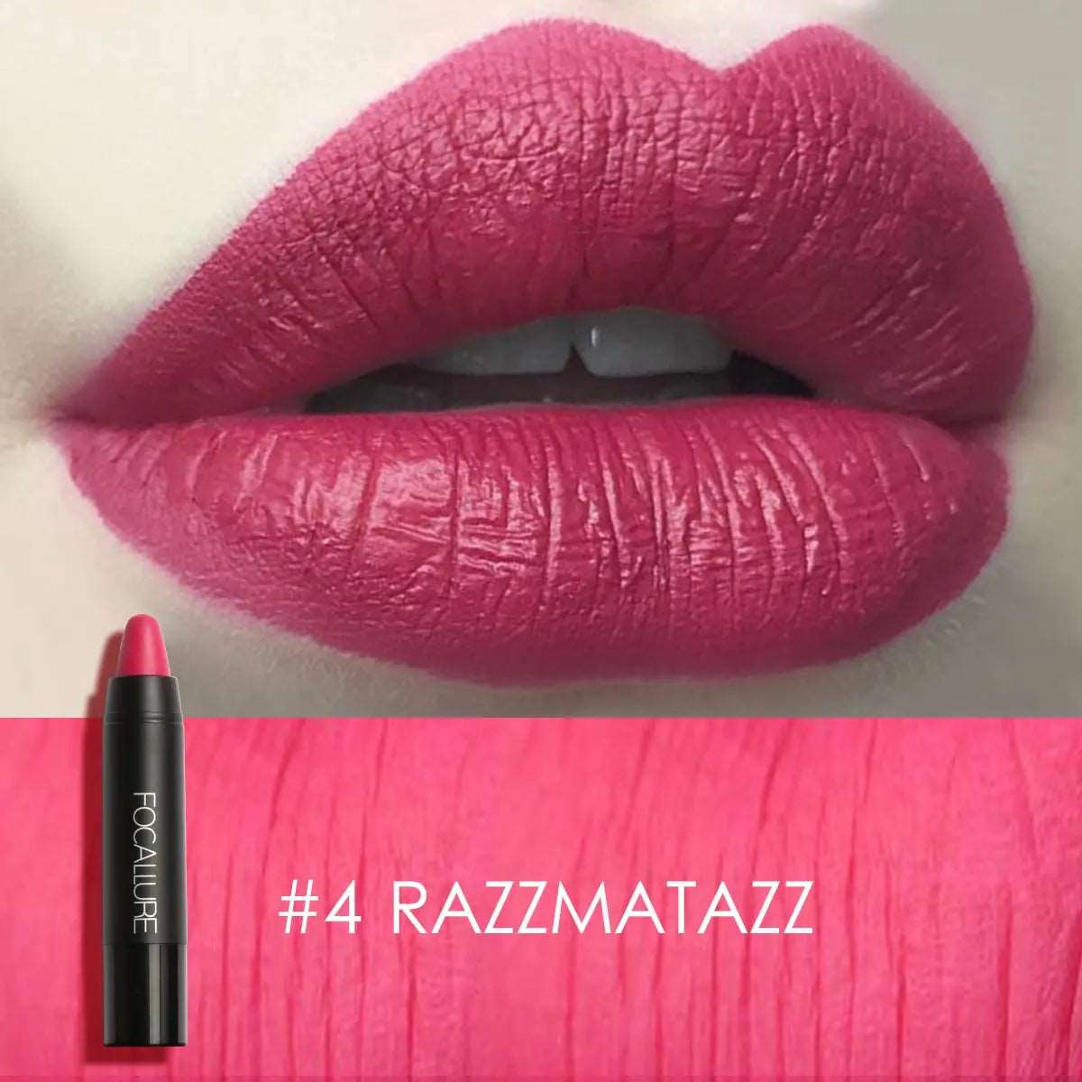 VAIRS beauty & care 4 RAZZ MATAZZ FOCALLURE 31 Colors Matte Lipstick Long Lasting Waterproof Sexy Lipbalm Non-Stick Lip Tint Lip Pencil Makeup Cosmetics for Women