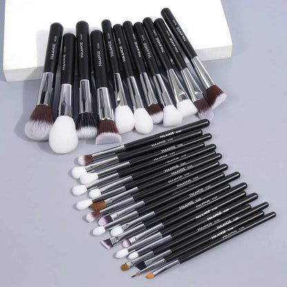 VAIRS beauty & care Black MAANGE 30PCs Professional Makeup Brushes Set Cosmetic Beauty Tools Foundation Eyeshadow Concealer Blend Brushes Fluffy Bristle Powder