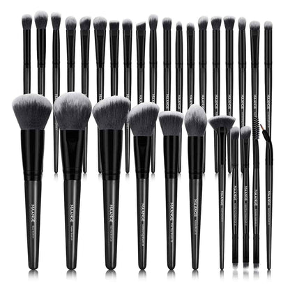 VAIRS beauty & care Black MAANGE 30Piece Makeup Brushes Set Professional Concealer Foundation Blush Eyeshadow Brush Synthetic Kabuki Fluffy Bristles Brush