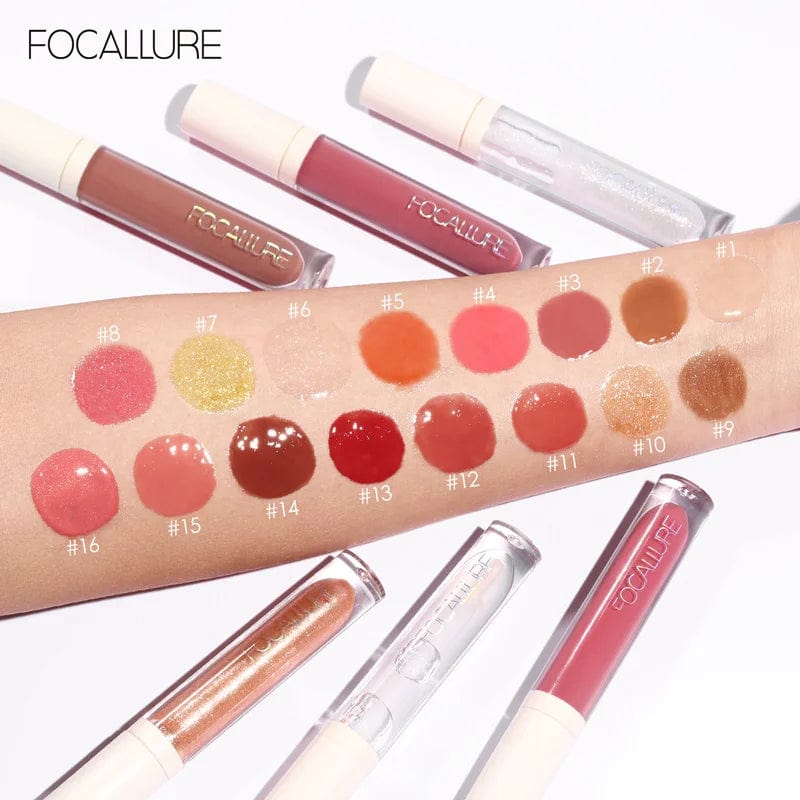 VAIRS beauty & care FOCALLURE 16 Colors Matte Liquid Lipstick Waterproof Long-lasting Moisturizing Lip Gloss Non-stick Cup Lip Tint Makeup Cosmetics