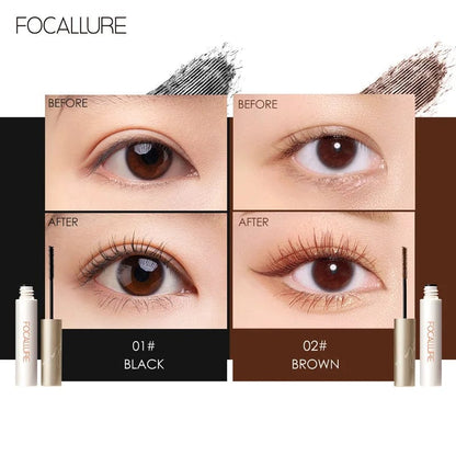 VAIRS beauty & care FOCALLURE 3D Silk Fiber Eyelash Mascara Waterproof Long-wearing Curling Lengthening Eye Lash Extension Tool Makeup Cosmetics