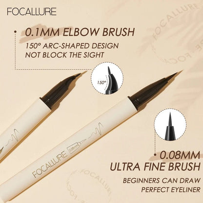 VAIRS beauty & care FOCALLURE Black Liquid Eyeliner Eye Make Up Super Waterproof Long Lasting Eye Liner Easy to Wear Eyes Makeup Cosmetics Tools