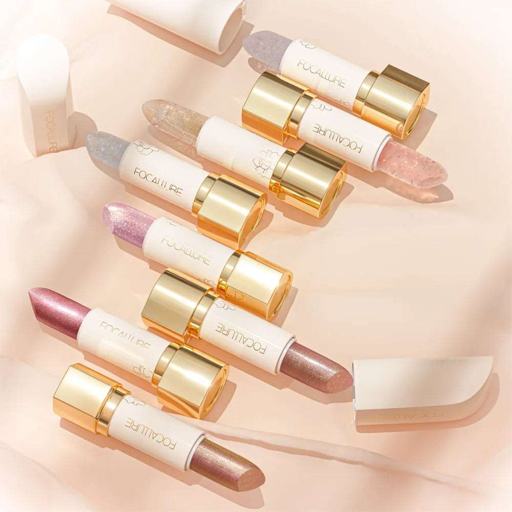 VAIRS beauty & care FOCALLURE Diamond Shiny Lipstick Moisturizing Long Lasting 13 Colors Lip Gloss Glitter Shimmer Lip Blam Lips Makeup Cosmetics