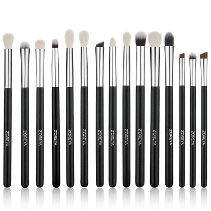 VAIRS beauty & care GRAY ZOREYA 10 Rose Gold Makeup Brushes Set Professional Eyeshadow Foundation Blending Eyebrow Fan Blush pinceaux de maquillage