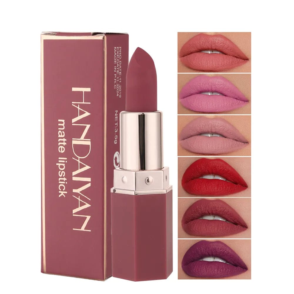 VAIRS beauty & care HANDAIYAN 6 Colors Matte Lipstick 24 Hours Waterproof