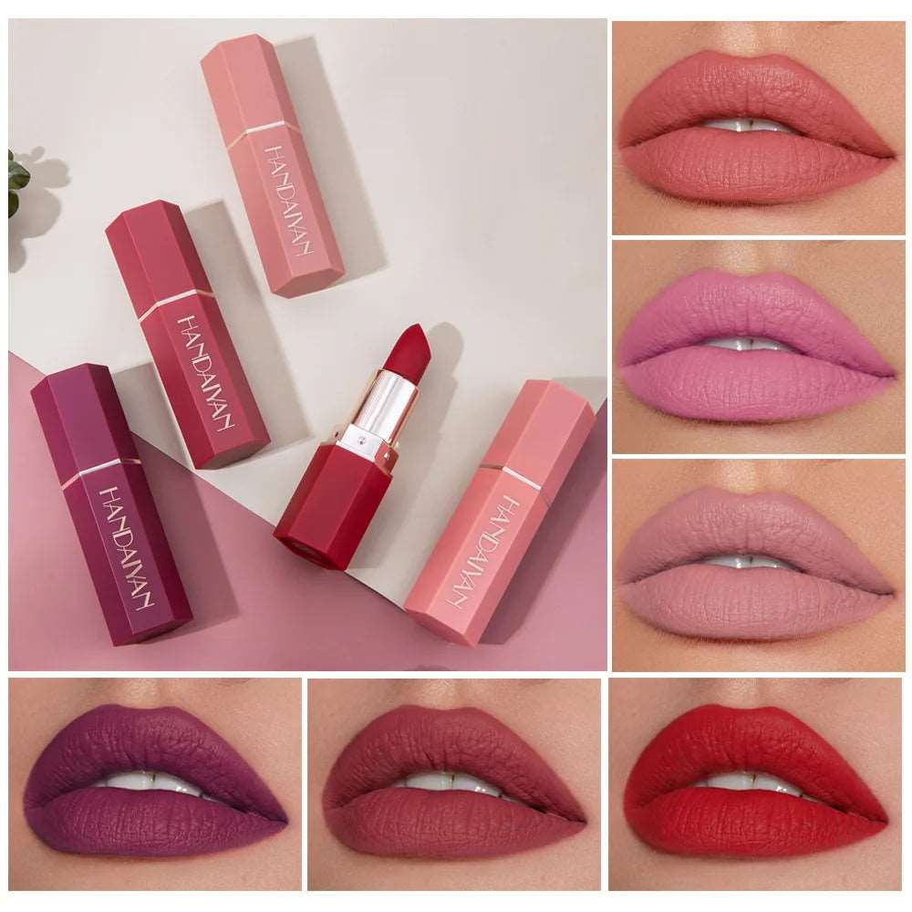 VAIRS beauty & care HANDAIYAN 6 Colors Matte Lipstick 24 Hours Waterproof