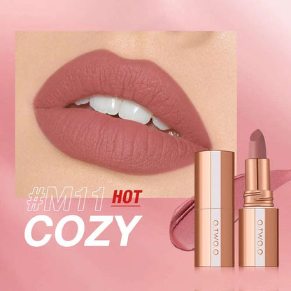 VAIRS beauty & care M11 / CHINA O.TWO.O Matte Lipstick Long Lasting Waterproof Lip Stick Smudge-free Classic Highly Pigmented Velvet Finish Lip Tint Makeup